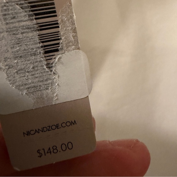 NWT NIC + ZOE all day wide leg jeans in paper white size 16 reg $148 - Picture 9 of 9